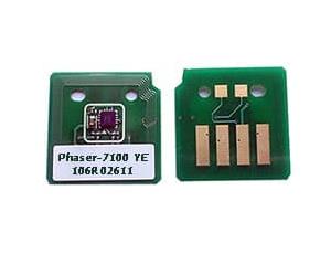 Чип тонера Желтый (Yellow)  для 106R02611 DMO  для Xerox Phaser 7100