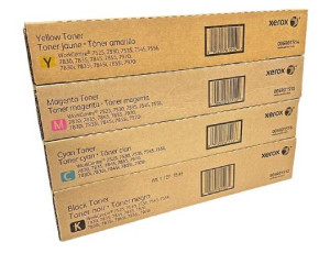 Комплект тонер-картриджей CMYK Xerox WC 7525 / 7830, SOLD (ОРИГИНАЛЬНЫЙ)